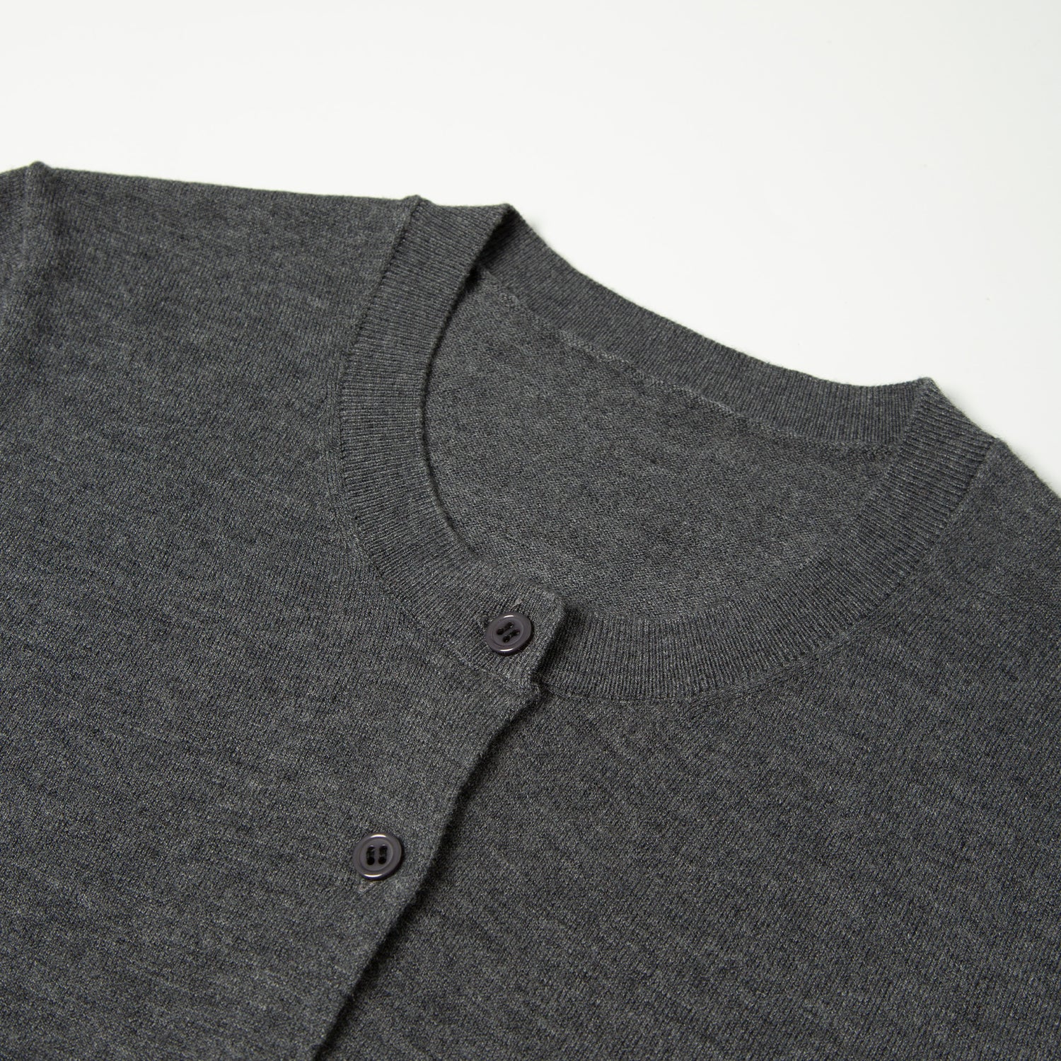 Silk Wool Blend Long Sleeve Cardigan