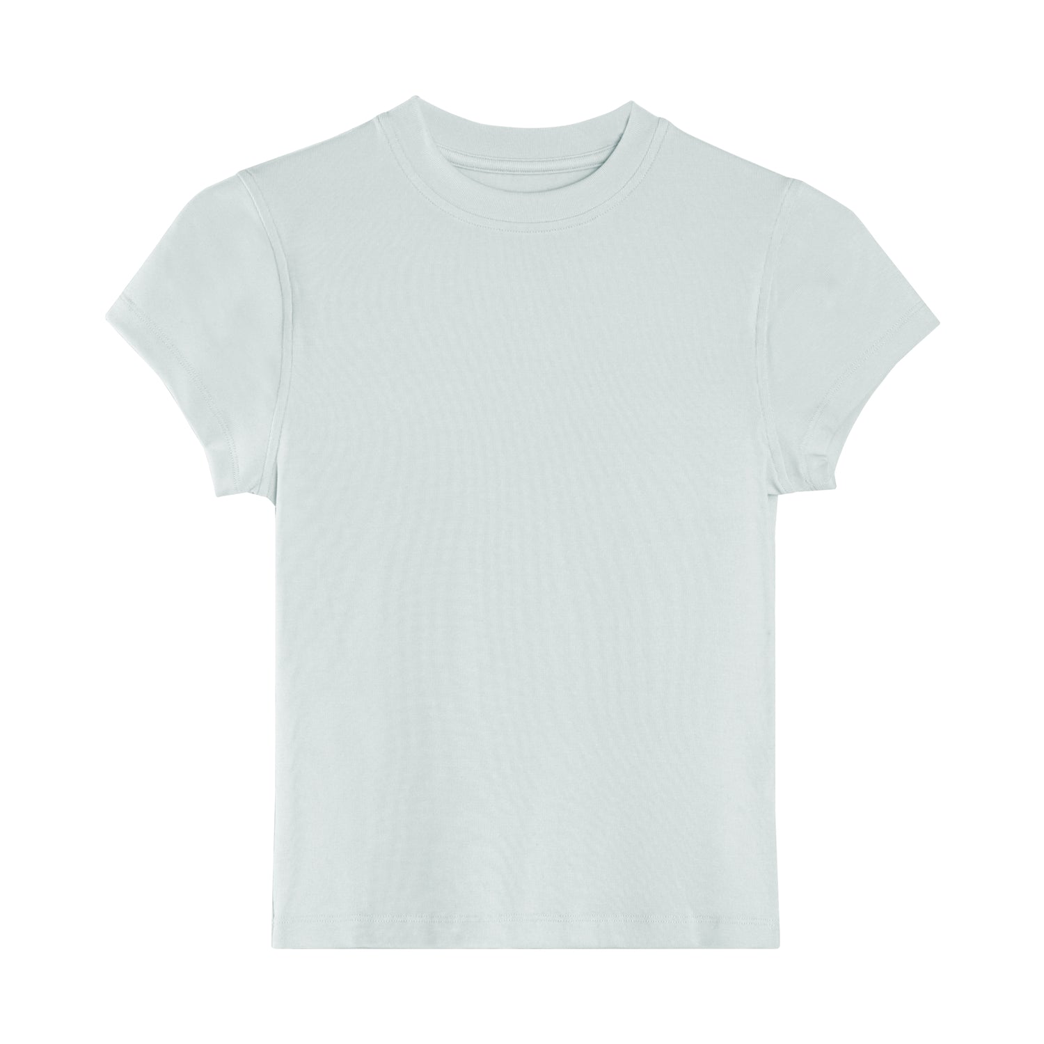 Women’s Solid Color Crewneck Short Sleeve Tee