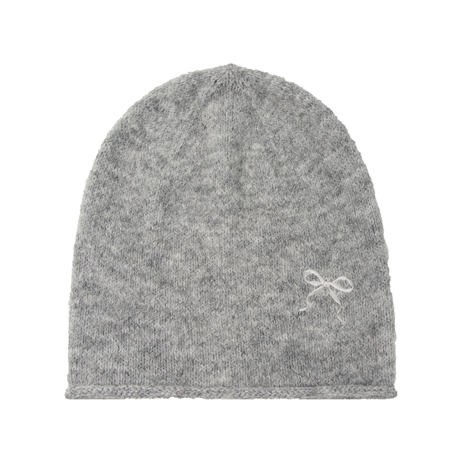 Women’s Bow Embroidered Slouchy Knit Beanie