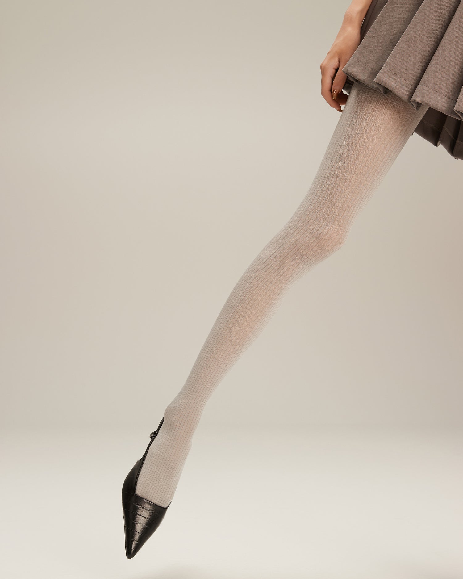 Women's Modal Ribbed Tights with Light Compression