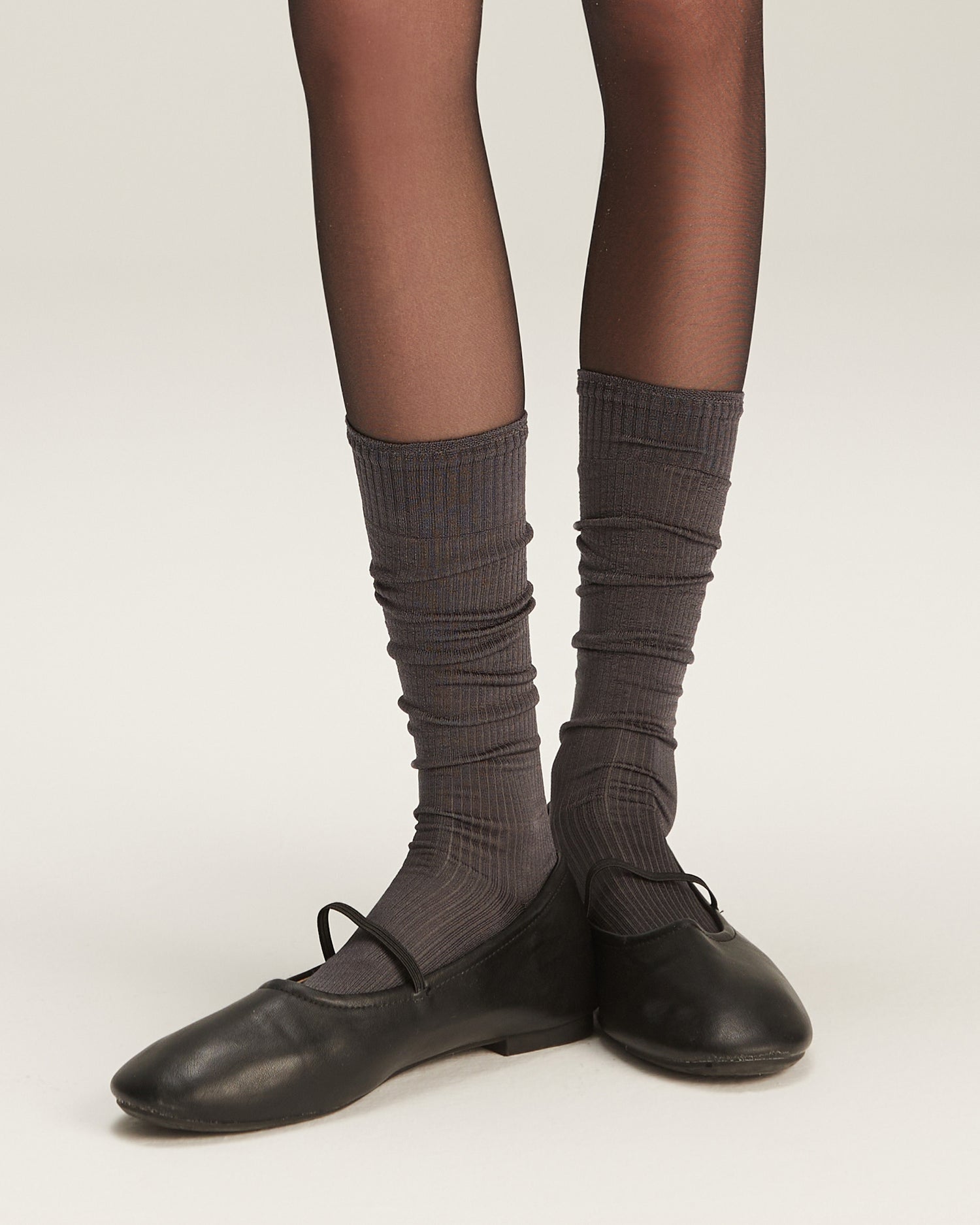 Women's Rayon Ribbed Knee-High Socks