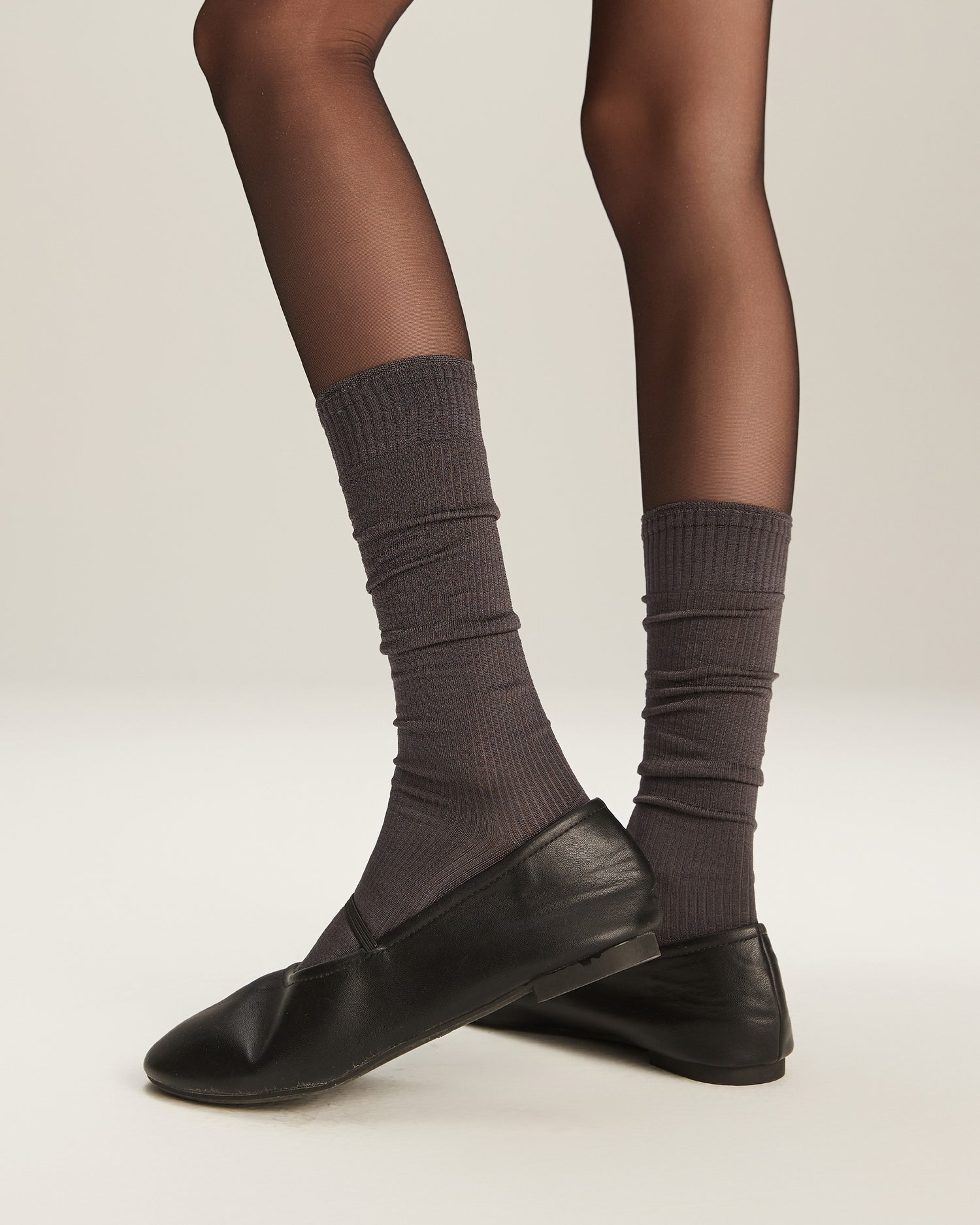 Women's Rayon Ribbed Knee-High Socks
