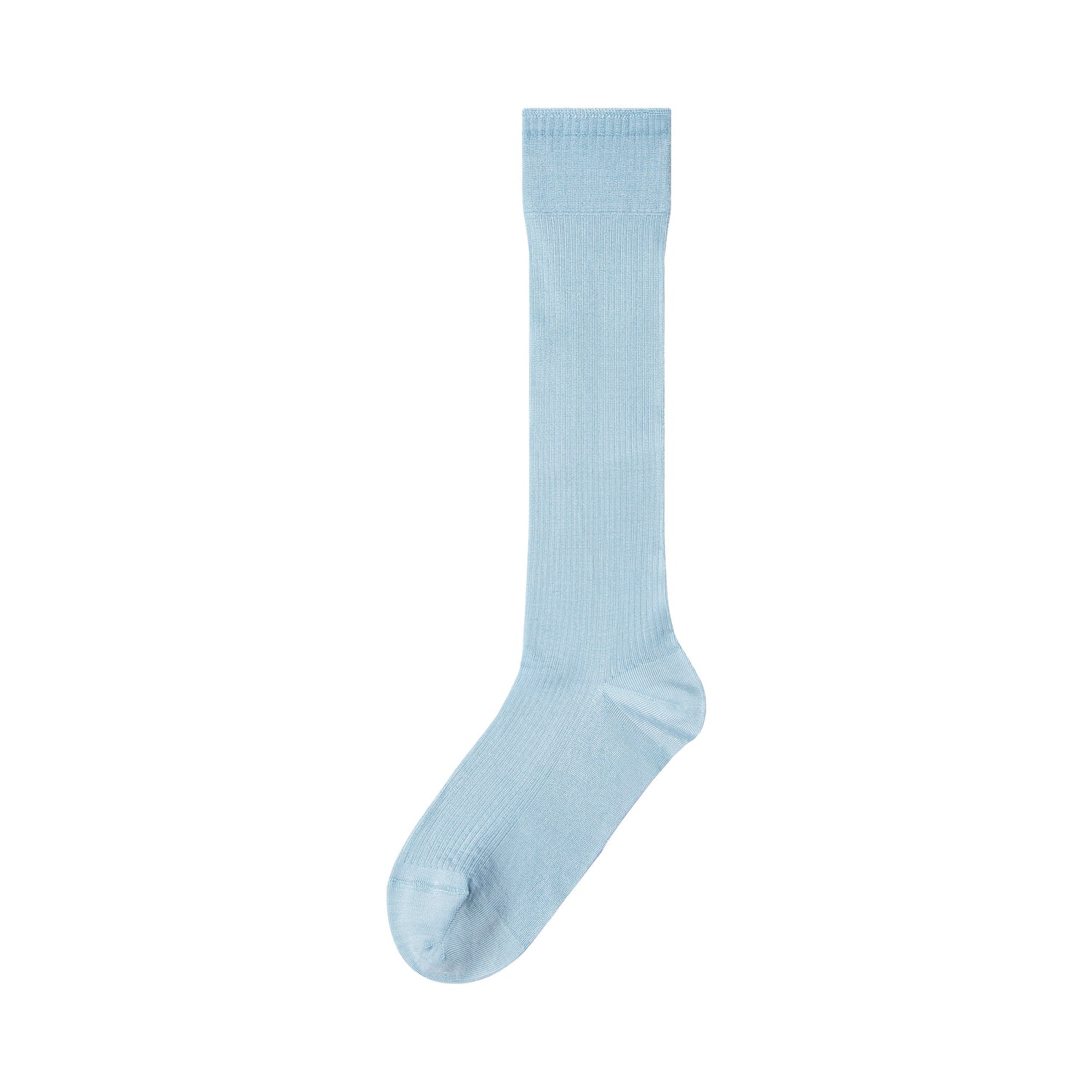 Women's Rayon Ribbed Knee-High Socks